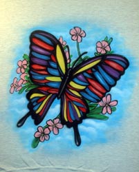 butterfly airbrush t-shirt