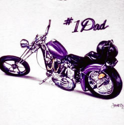 motorcycle airbrush t-shirt