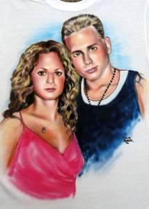 Airbrush couple portrait