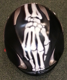 airbrush on helmet