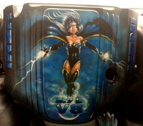 airbrush engine cover