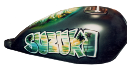 airbrush motorcycle tank