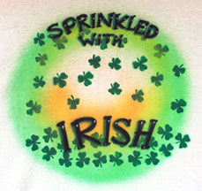 Irish airbrush t-shirt