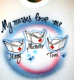 nurse airbrush t-shirt