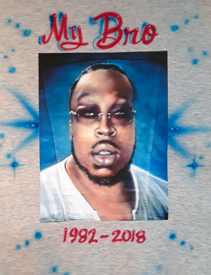 memorial airbrush shirt by Diane Burrier