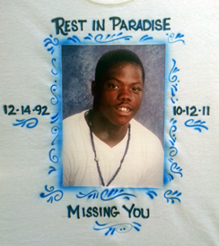 Rest in Paradise memorial airbrush photo shirt